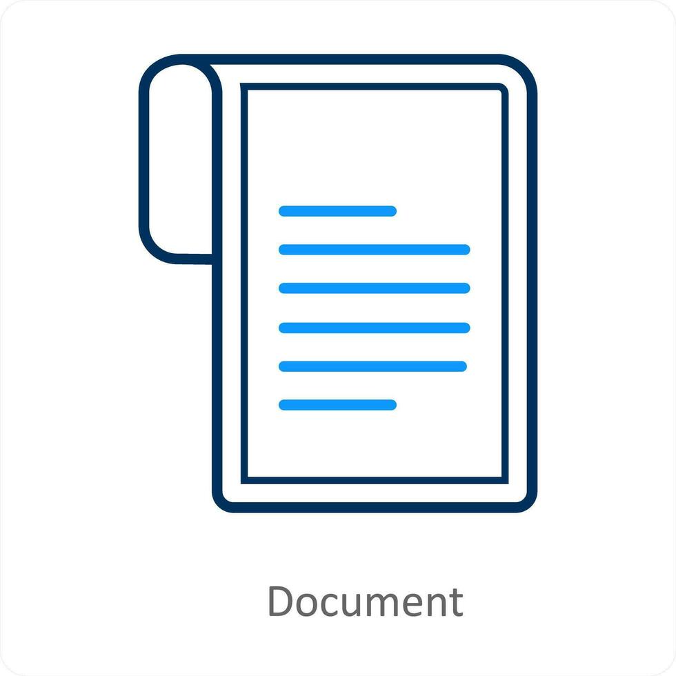 Document and file icon concept vector