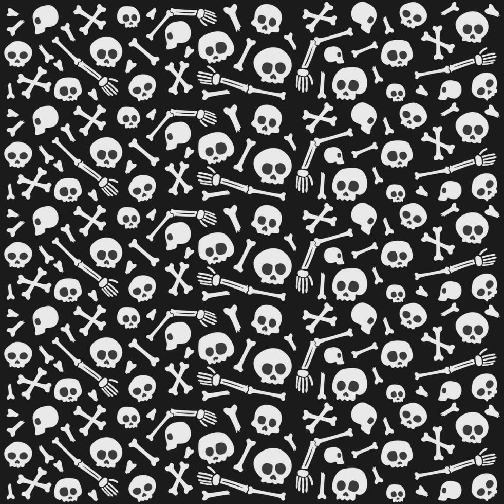 skull seamless pattern. skull pattern background. crossbones and skull pattern. skull print fabric. vector