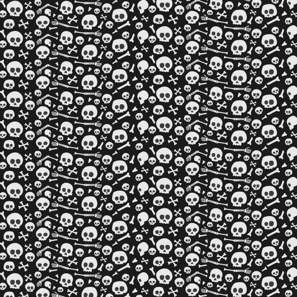 skull seamless pattern. skull pattern background. crossbones and skull pattern. skull print fabric. vector