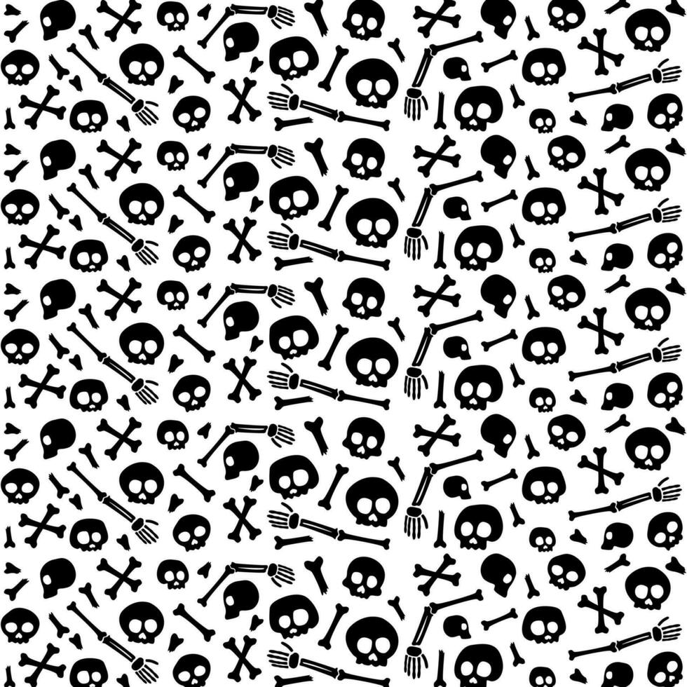 skull seamless pattern. skull pattern background. crossbones and skull pattern. skull print fabric. vector