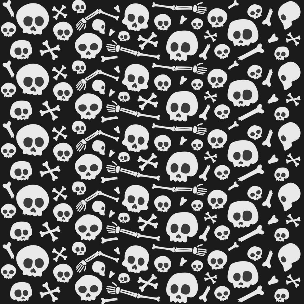 skull seamless pattern. skull pattern background. crossbones and skull pattern. skull print fabric. vector