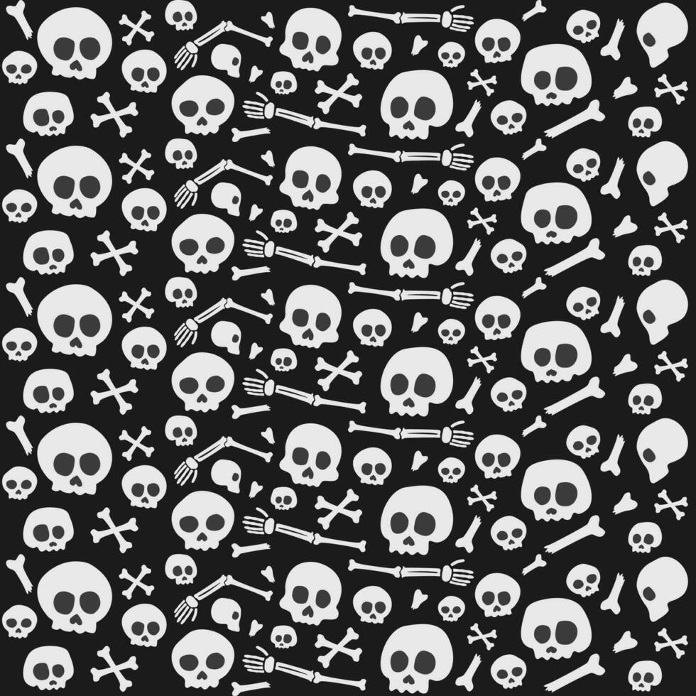 skull seamless pattern. skull pattern background. crossbones and skull pattern. skull print fabric. vector