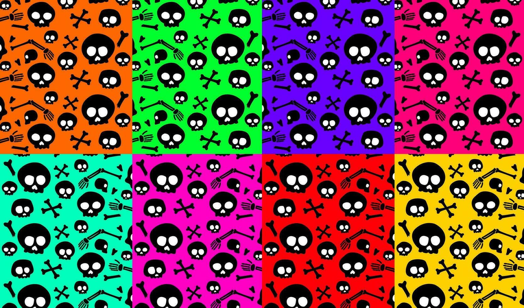 skull seamless pattern. skull pattern background. crossbones and skull pattern. skull print fabric. vector