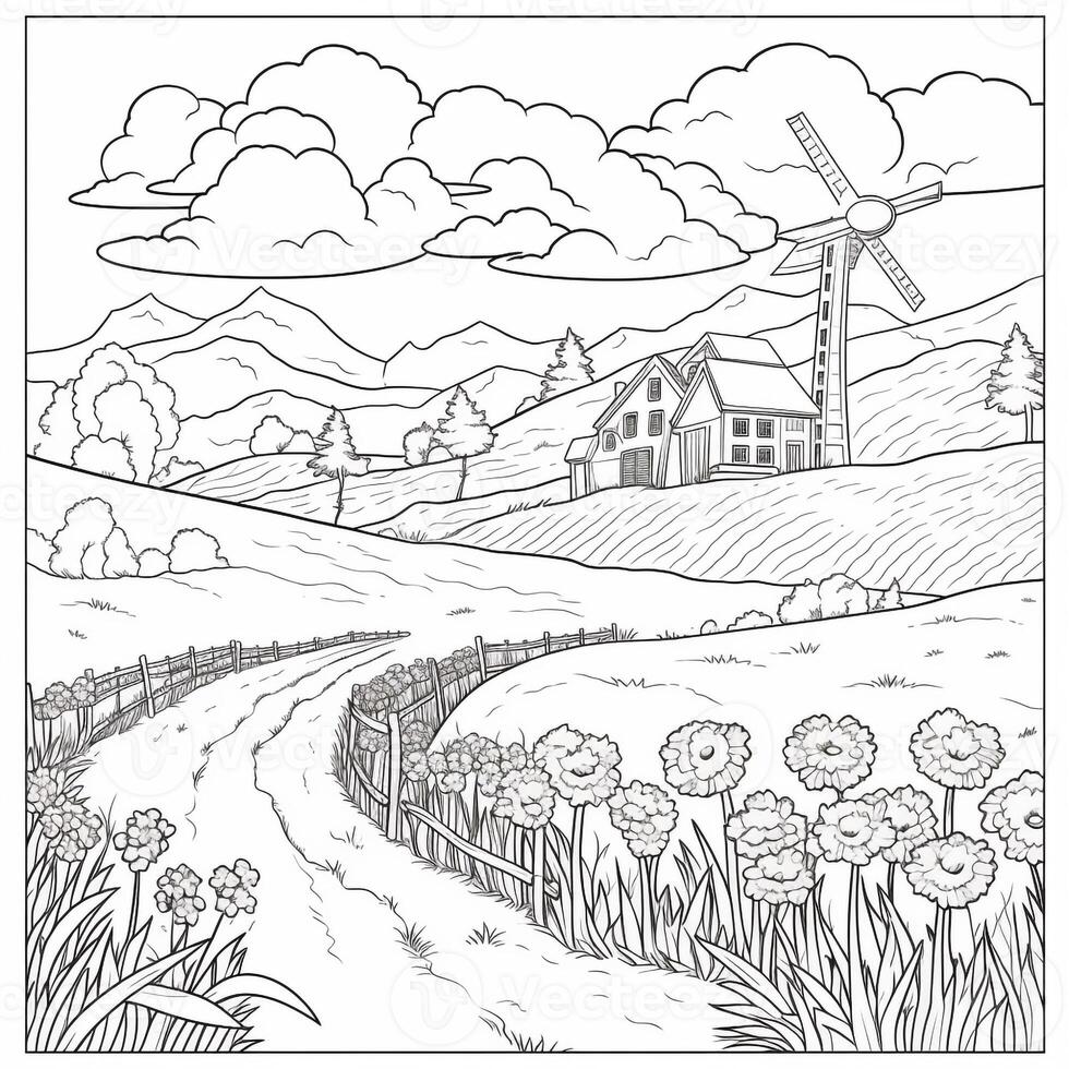 Spring Coloring Pages photo