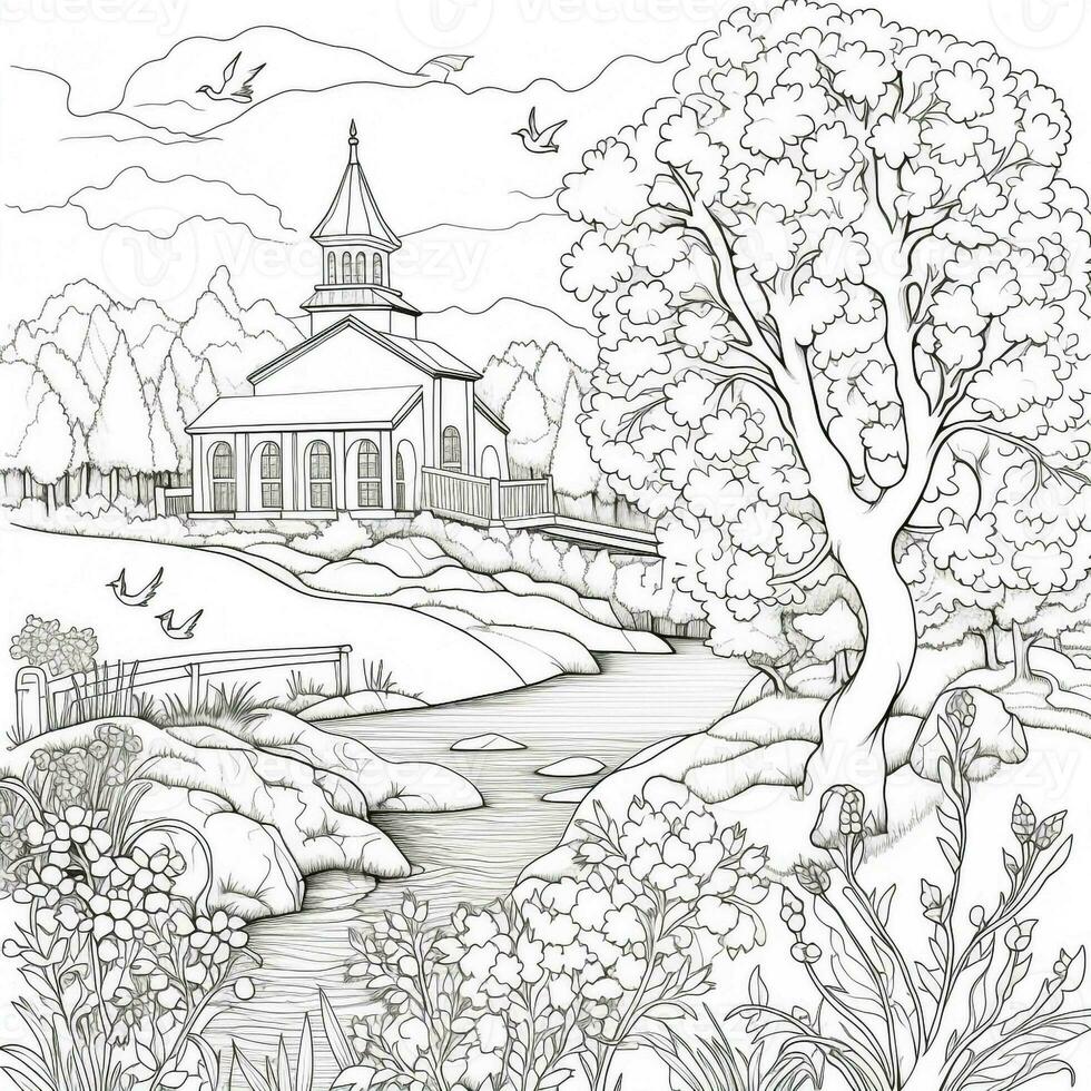 Spring Coloring Pages photo