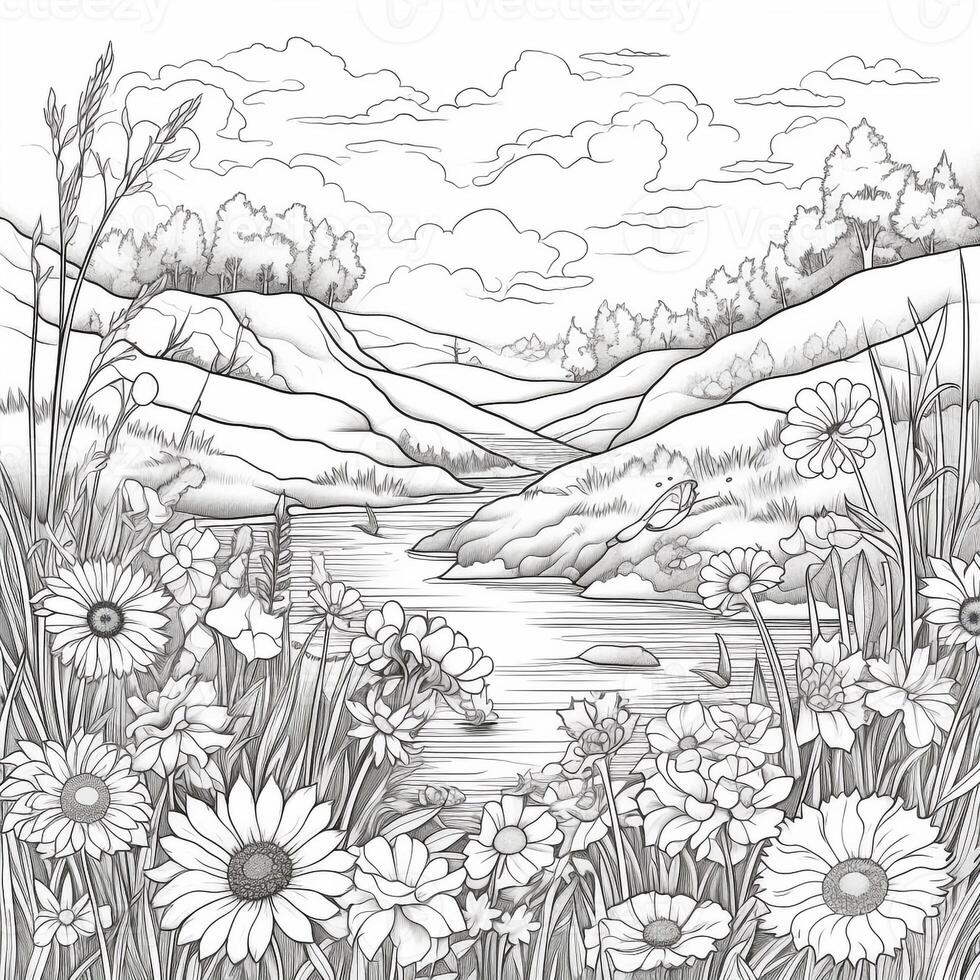 Spring Coloring Pages photo