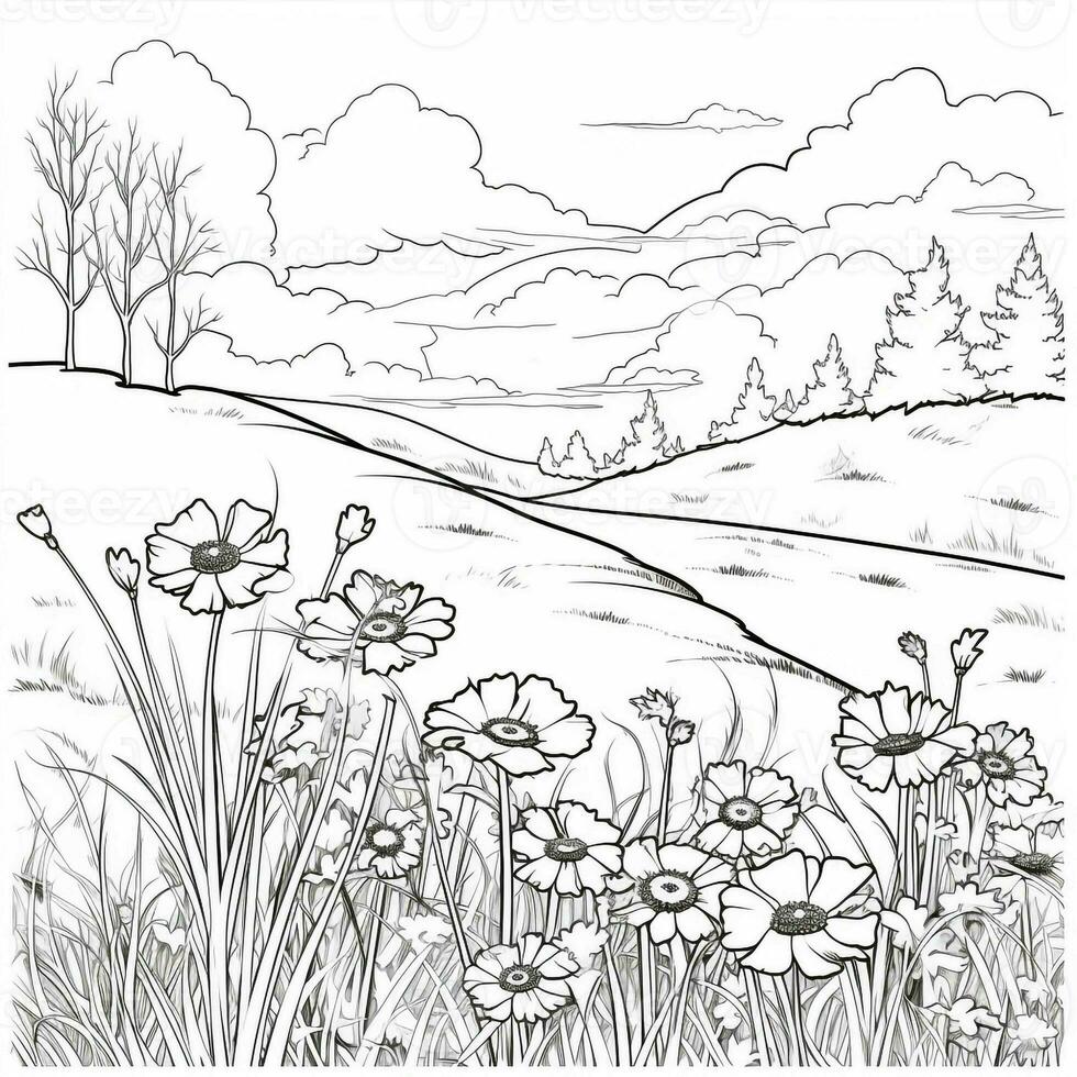 Spring Coloring Pages photo