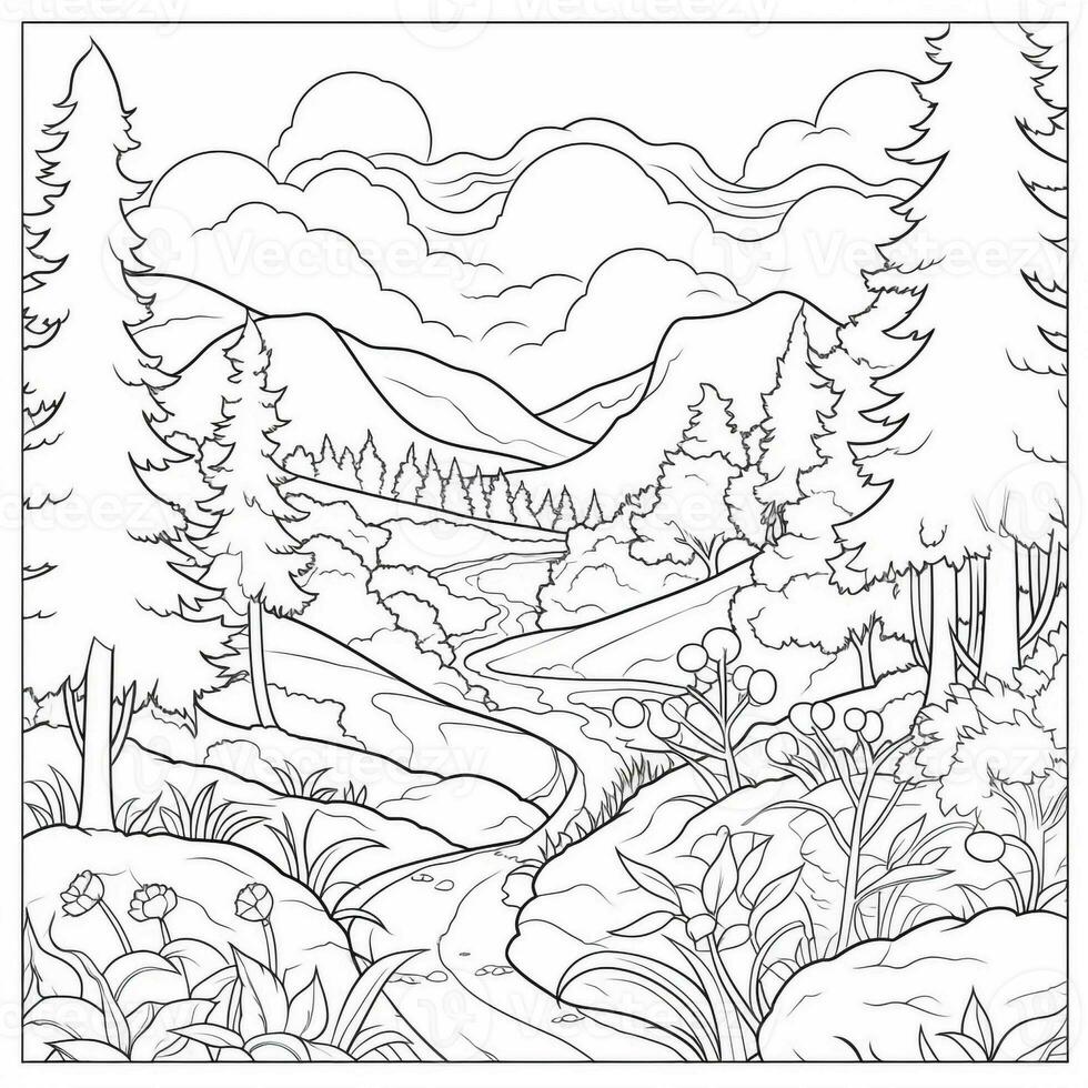 Spring Coloring Pages photo