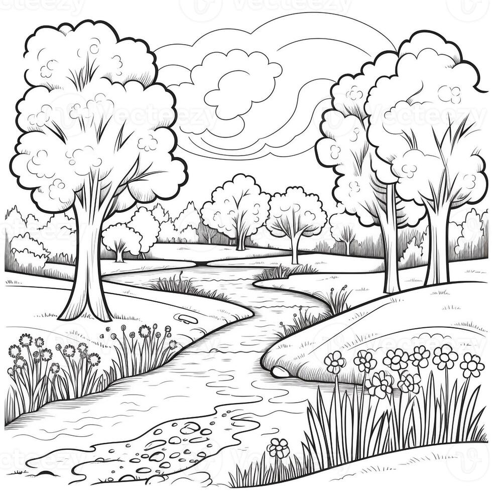 Spring Coloring Pages photo