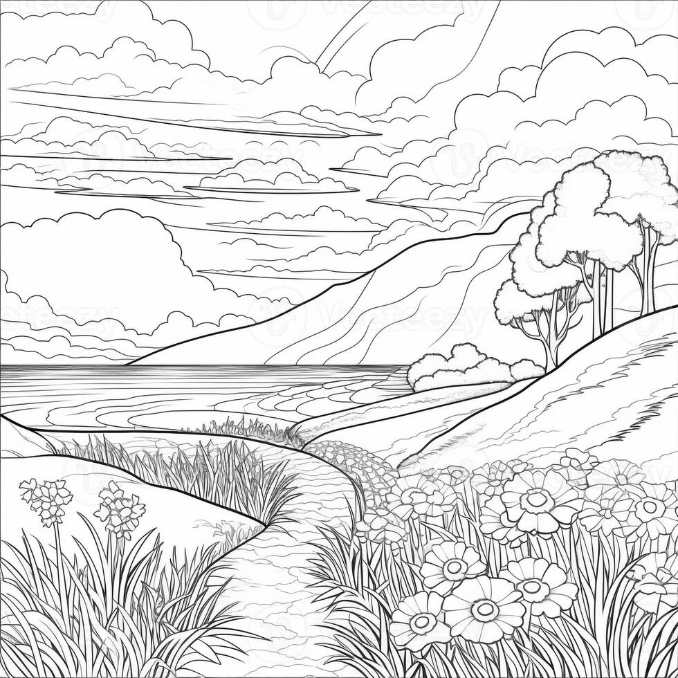 Spring Coloring Pages photo