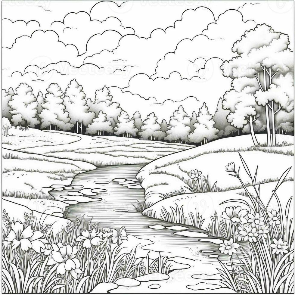 Spring Coloring Pages photo