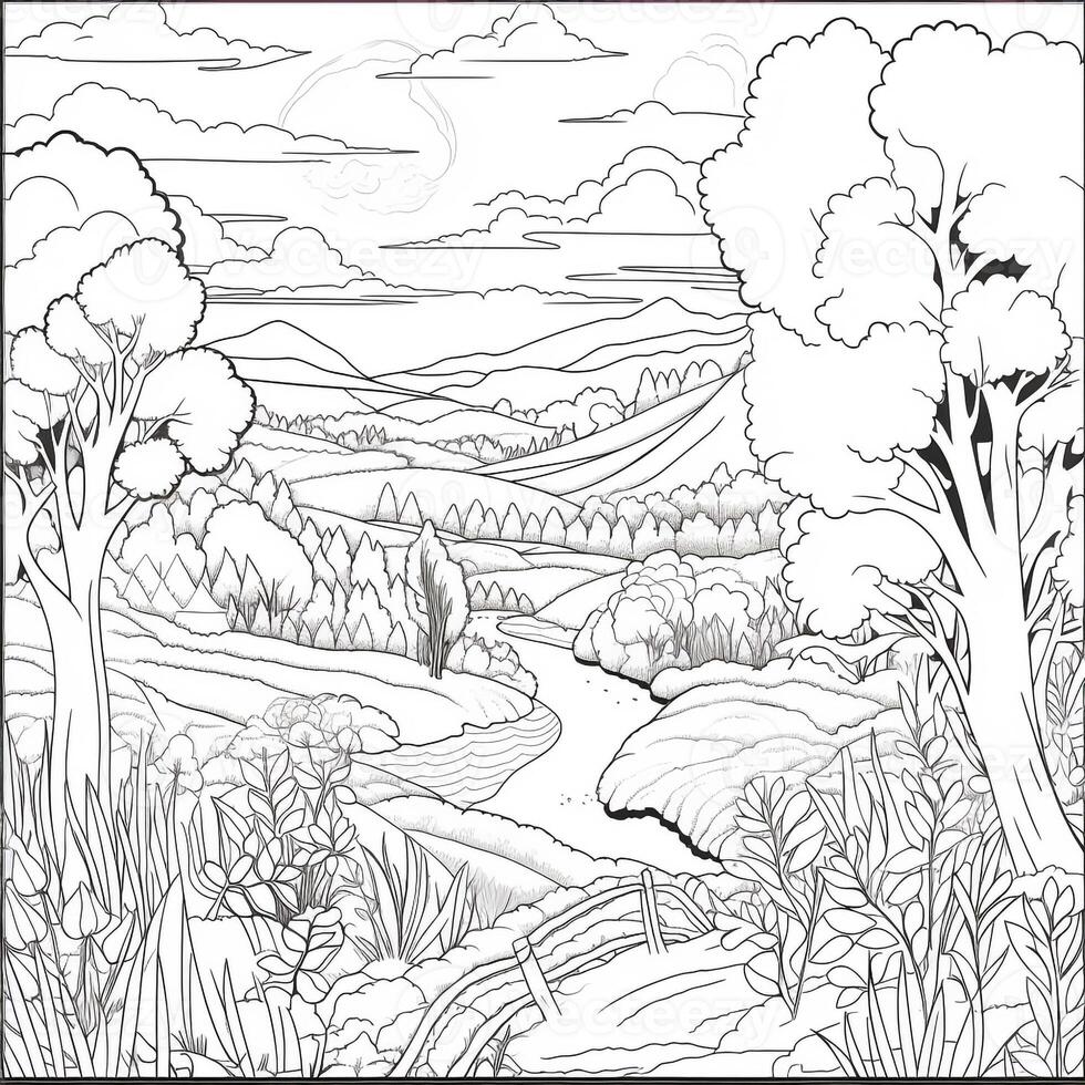 Spring Coloring Pages photo