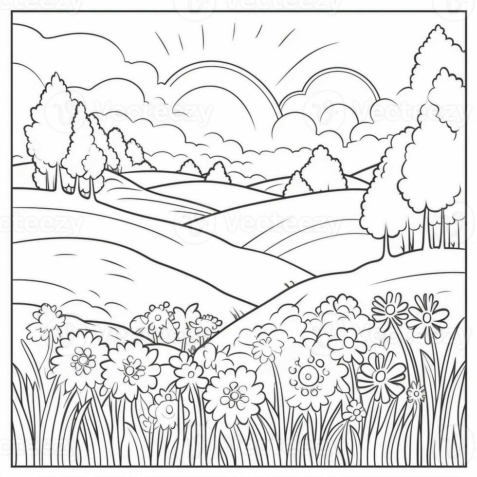 Spring Coloring Pages photo