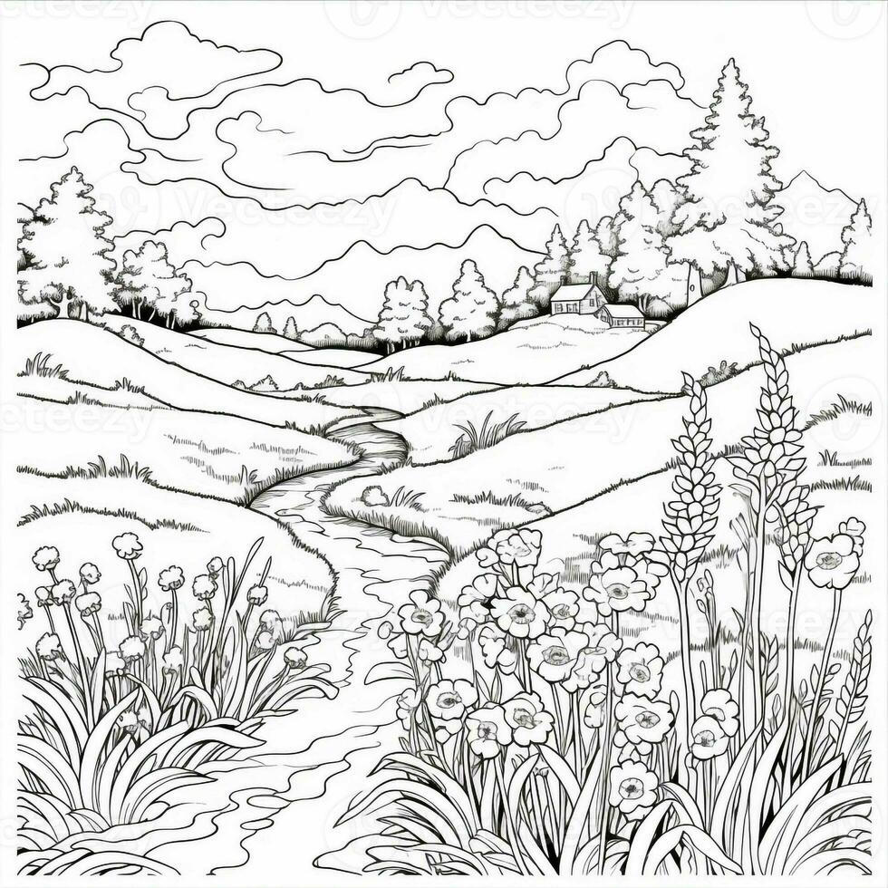 Spring Coloring Pages photo