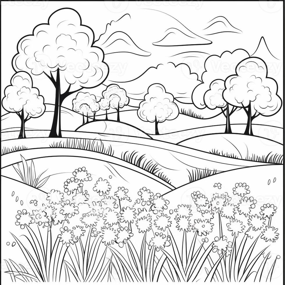 Spring Coloring Pages photo