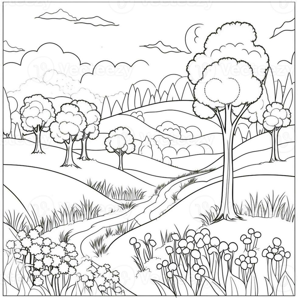 Spring Coloring Pages photo