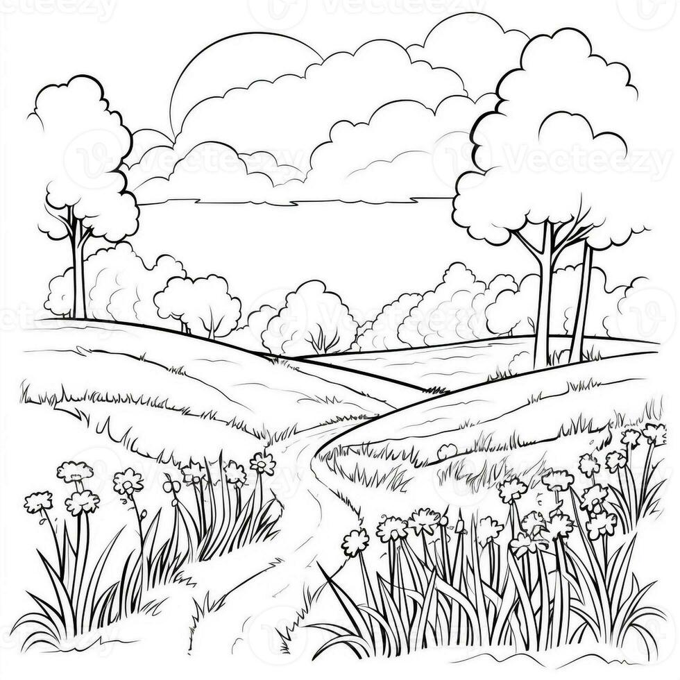 Spring Coloring Pages photo