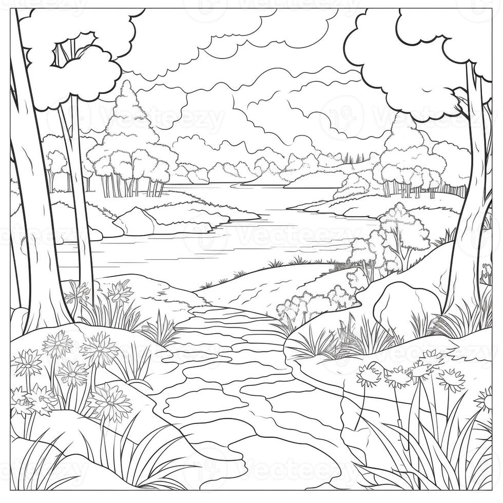 Spring Coloring Pages photo