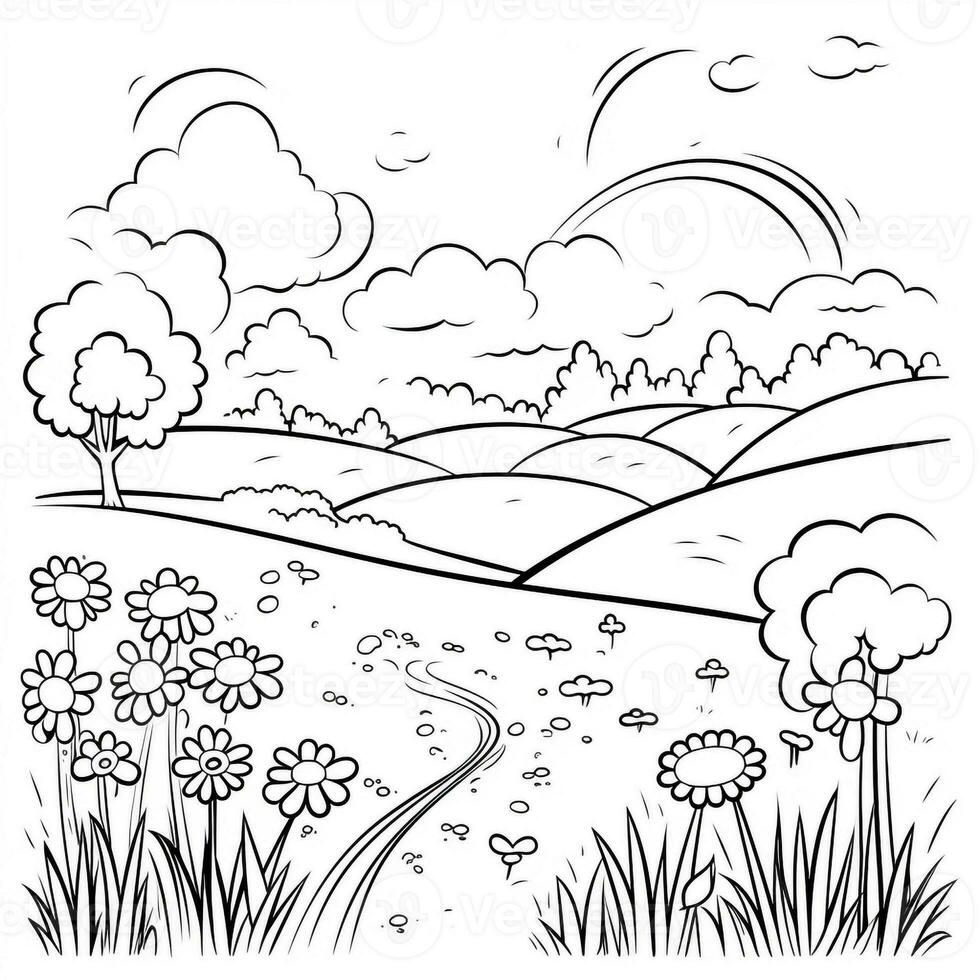 Spring Coloring Pages photo