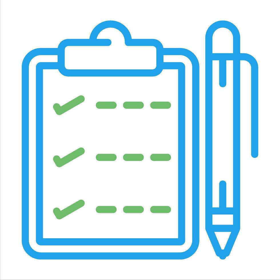 Notepad with pen Vector Icon