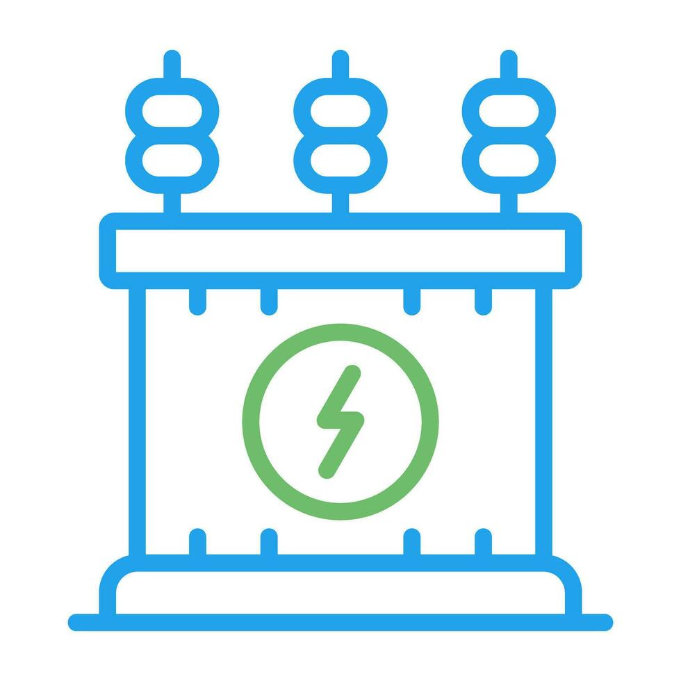Power Transformer Vector Icon
