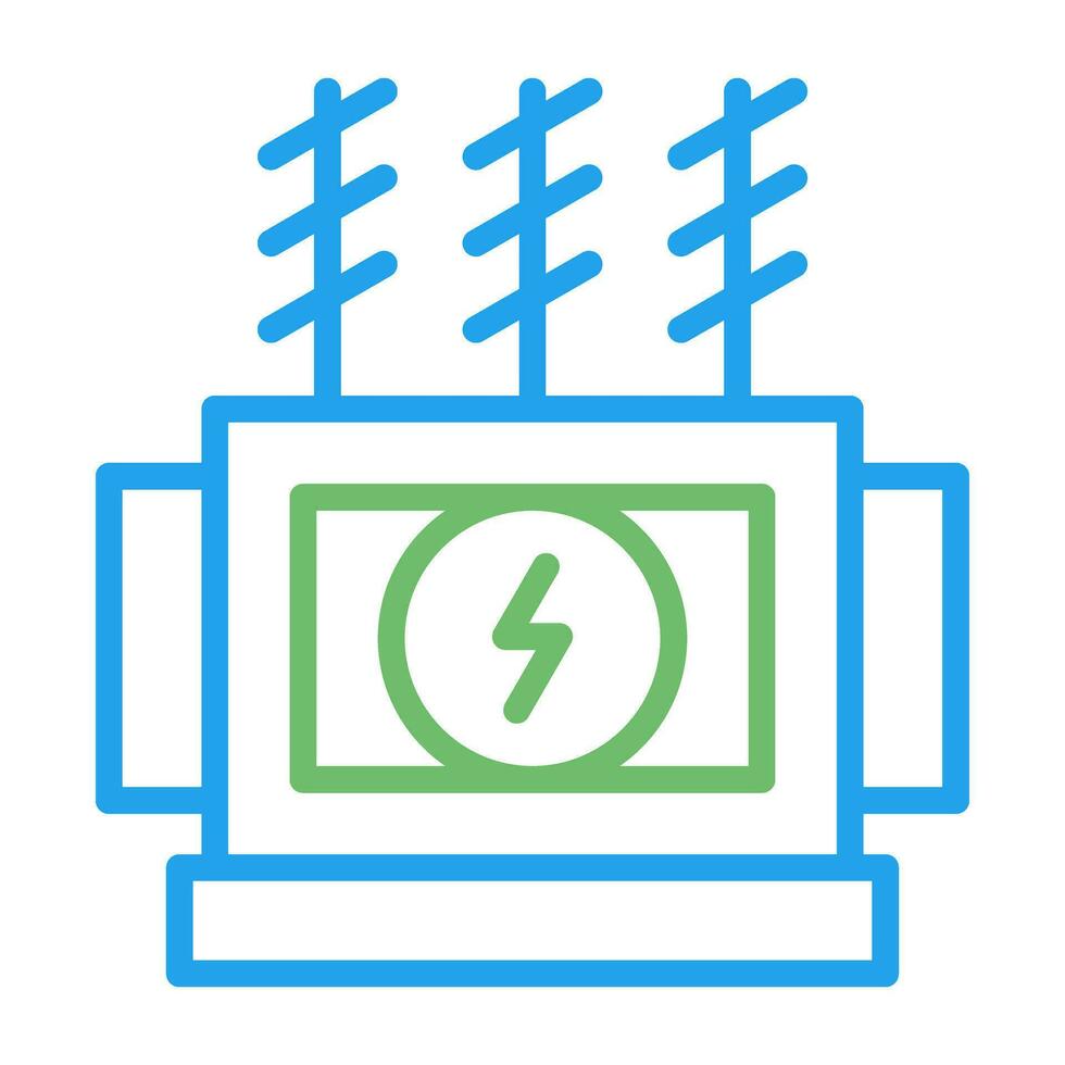 Power Transformer Vector Icon