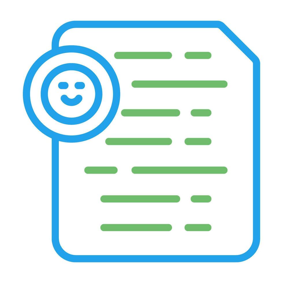 Document Insert Emoji Vector Icon