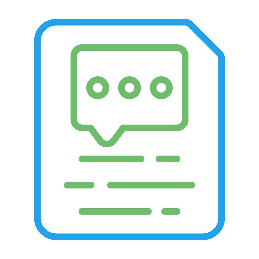 Document Insert Comment Vector Icon
