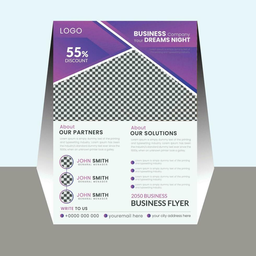 new business flyer template vector