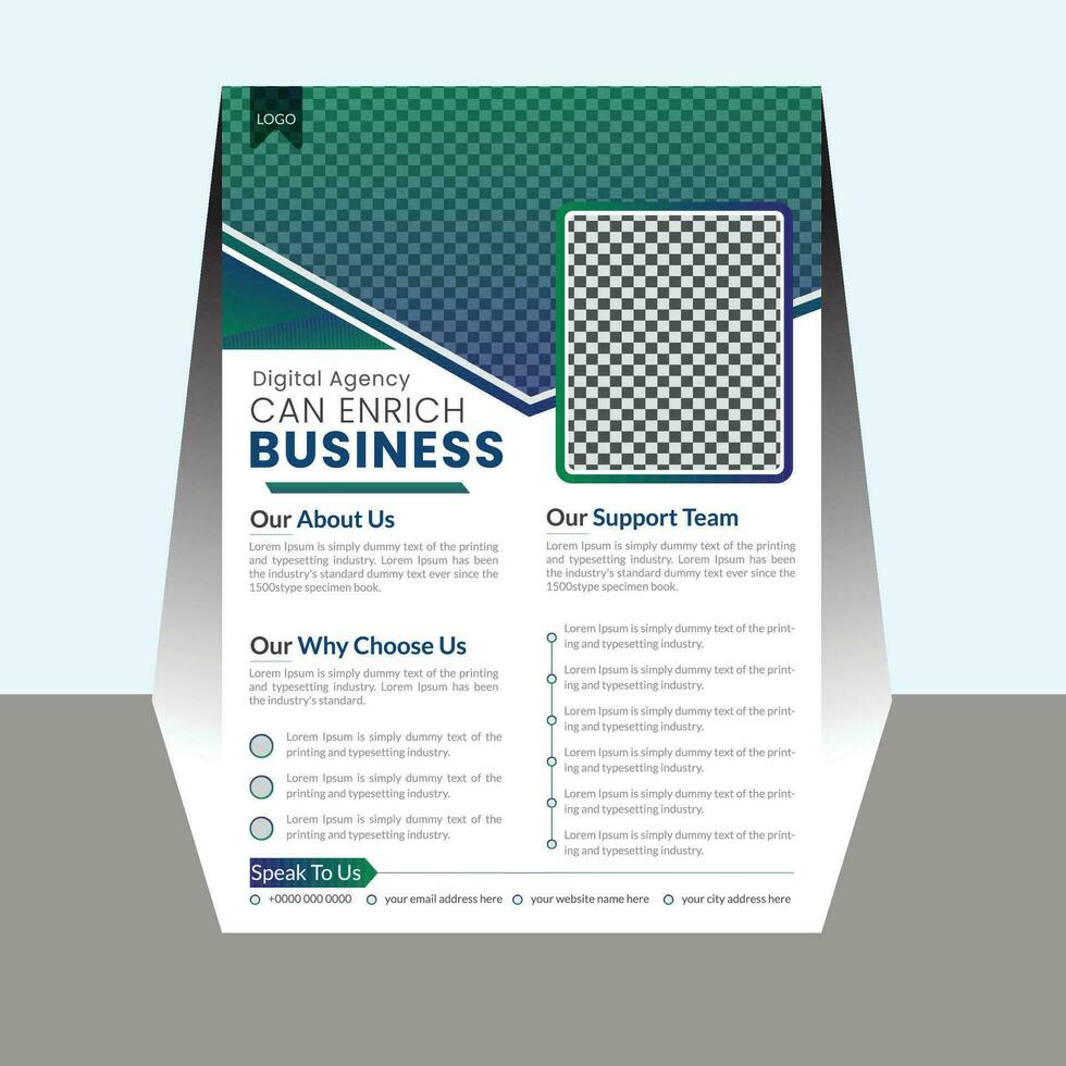 business flyer template simple vector