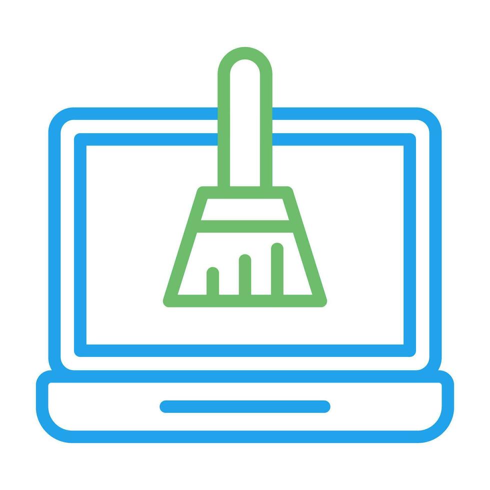 Disk Cleanup Vector Icon