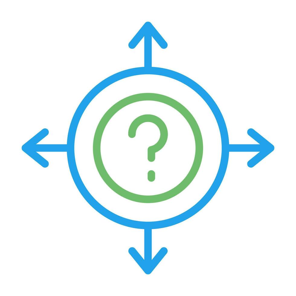 Uncertainty Vector Icon