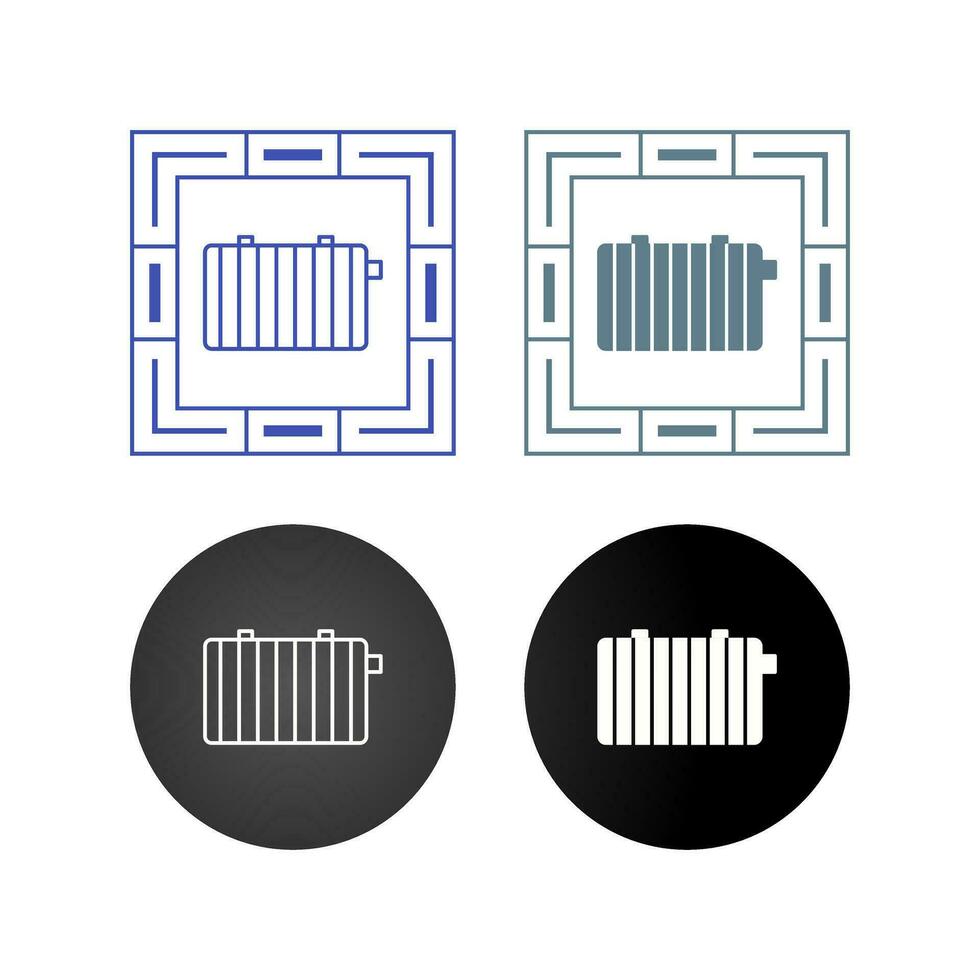 Heat Radiator Vector Icon