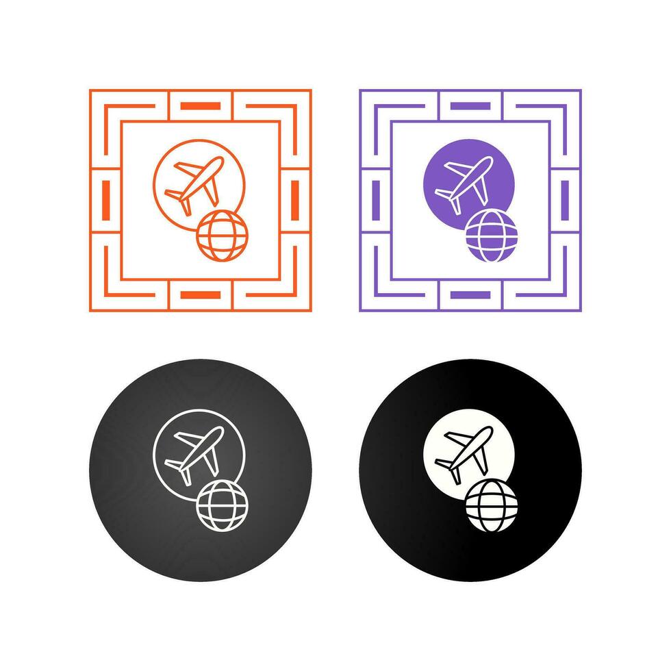 Global Flights Vector Icon