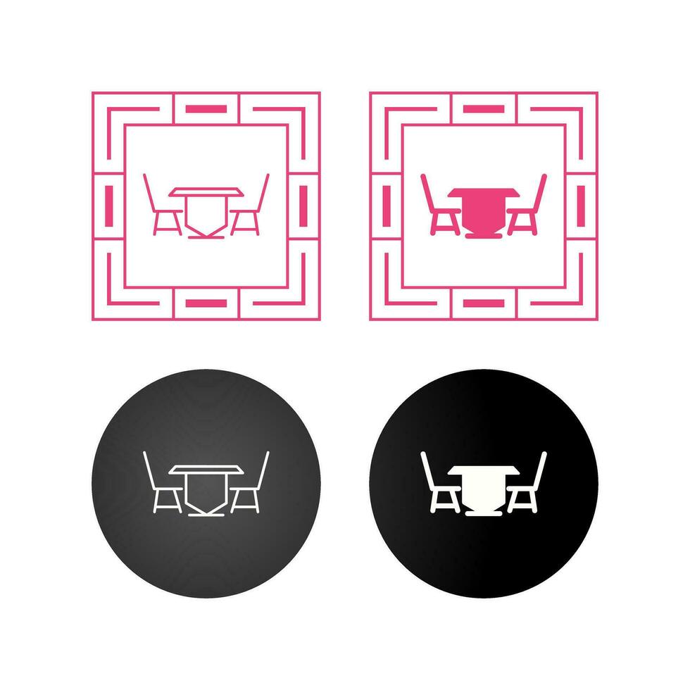 Lunch Table Vector Icon