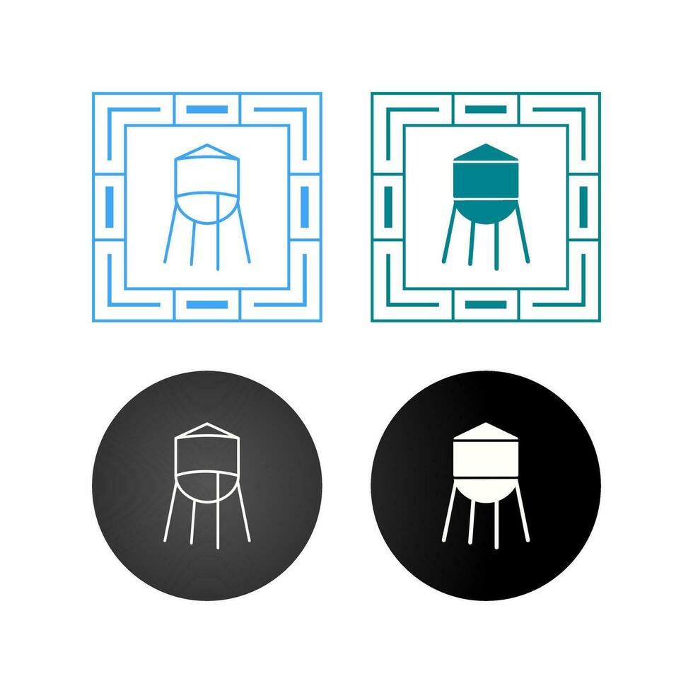 Water Tower Vector Icon