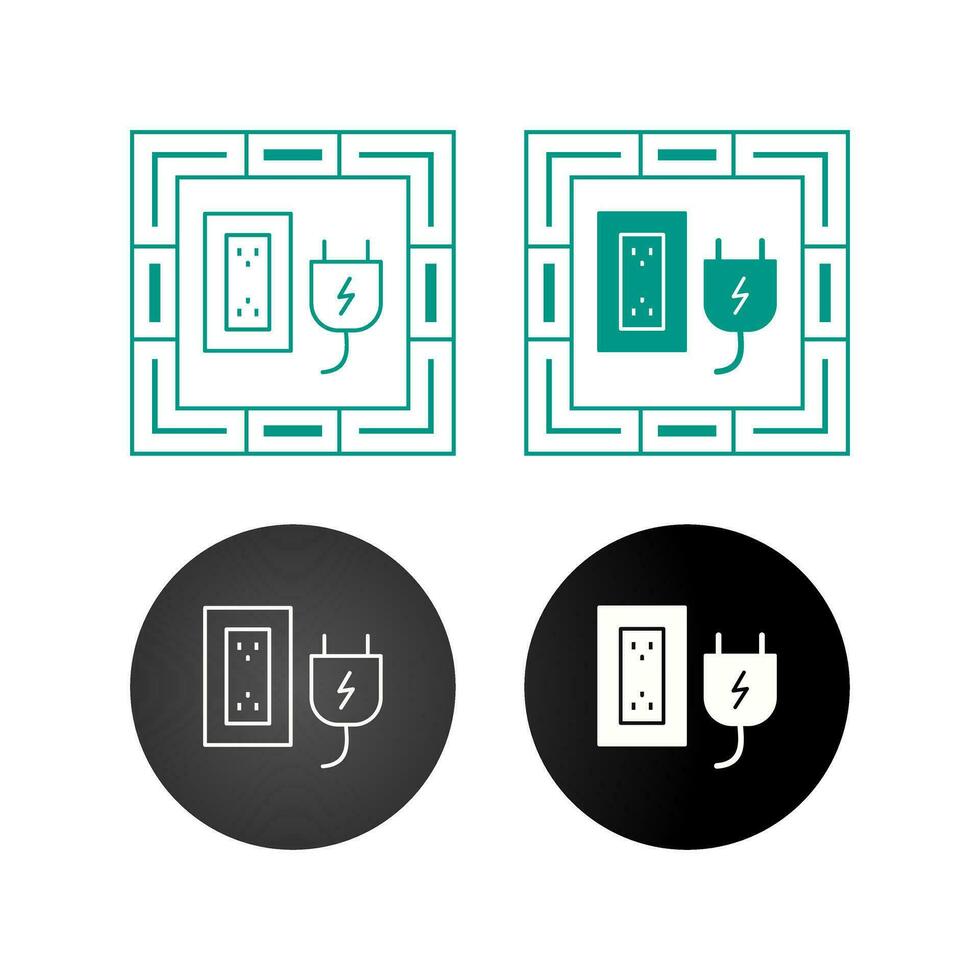 Plug and Socket Vector Icon