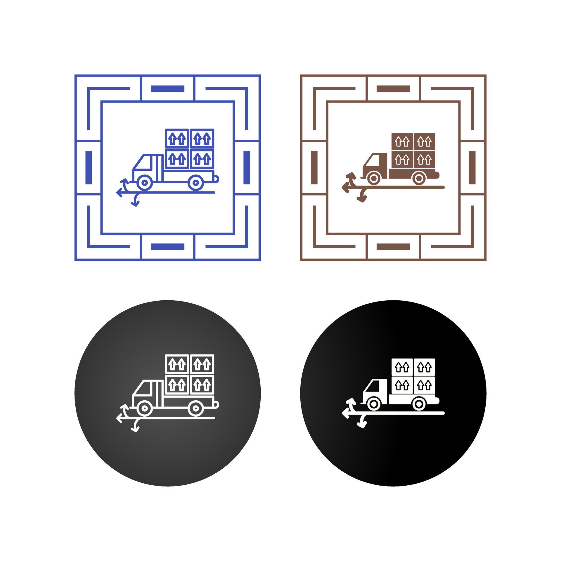 Multiple Delivery Points Vector Icon 26644574 Vector Art at Vecteezy