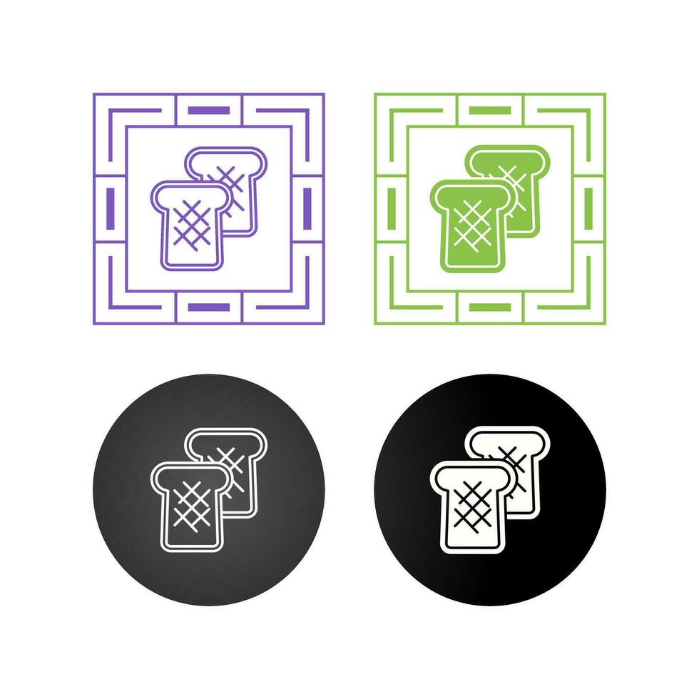 Toast Bread Vector Icon