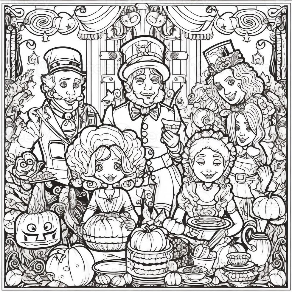 ThanksGiving Coloring Pages photo