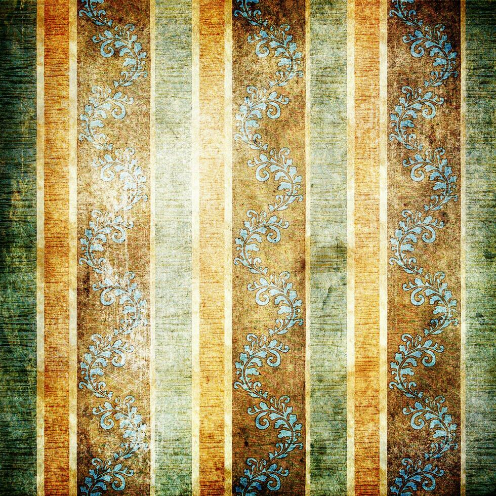 old striped shabby wallpaper photo