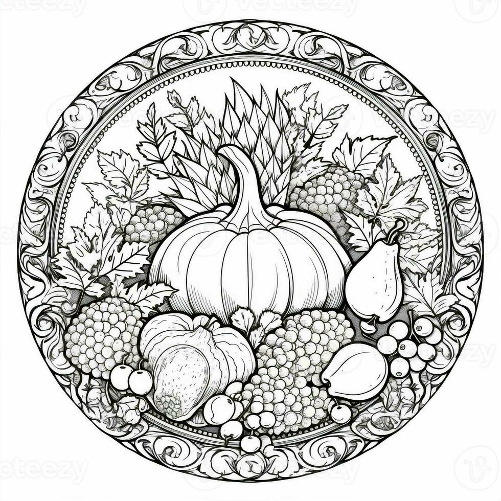 ThanksGiving Coloring Pages photo