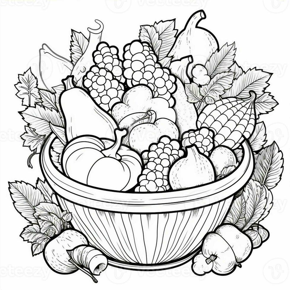 ThanksGiving Coloring Pages photo