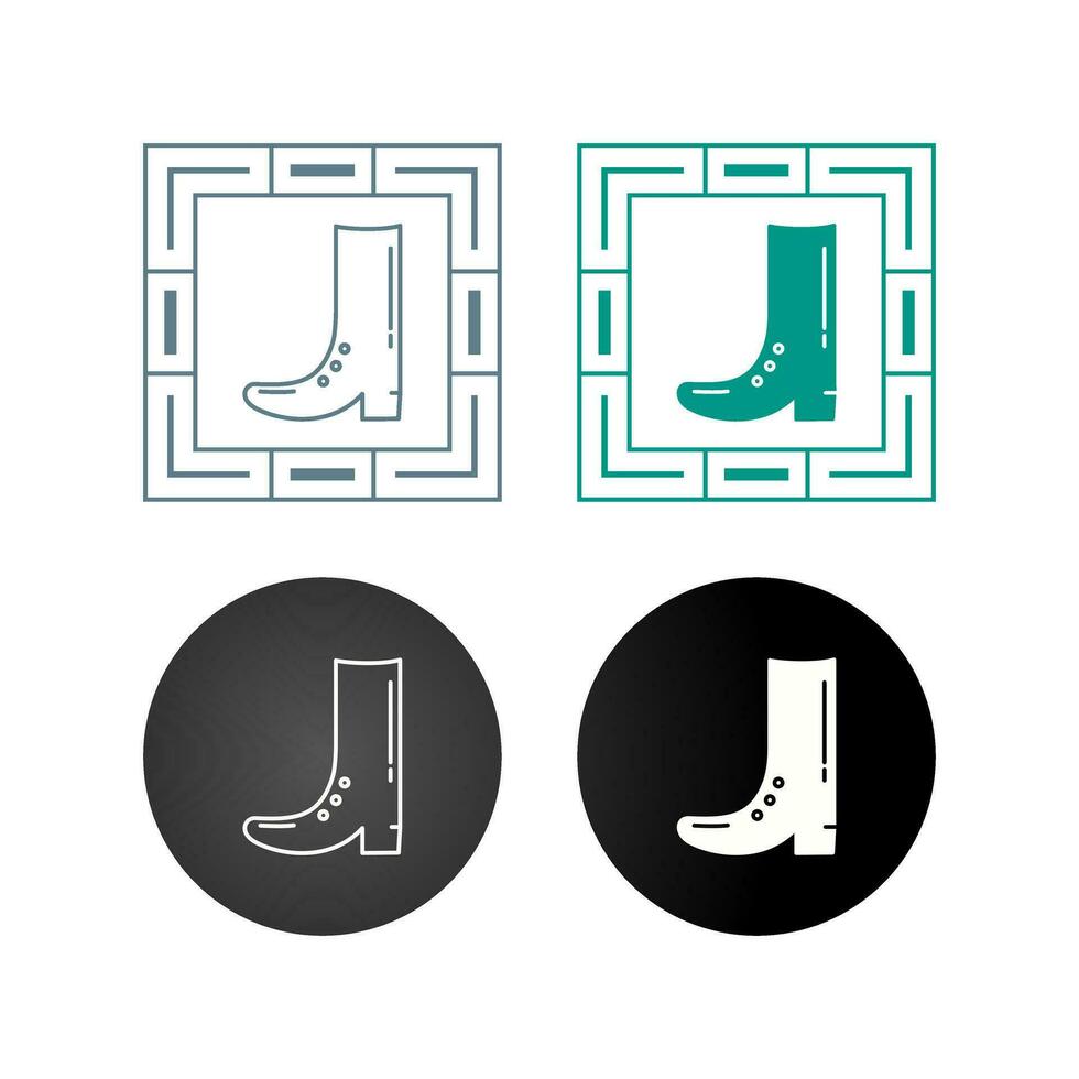 Cowboy Boot Vector Icon