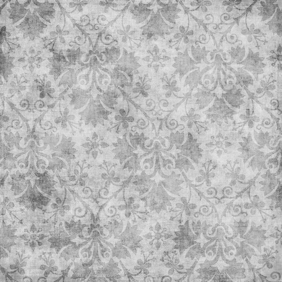 Vintage floral damask scrapbook background or paper overlay photo