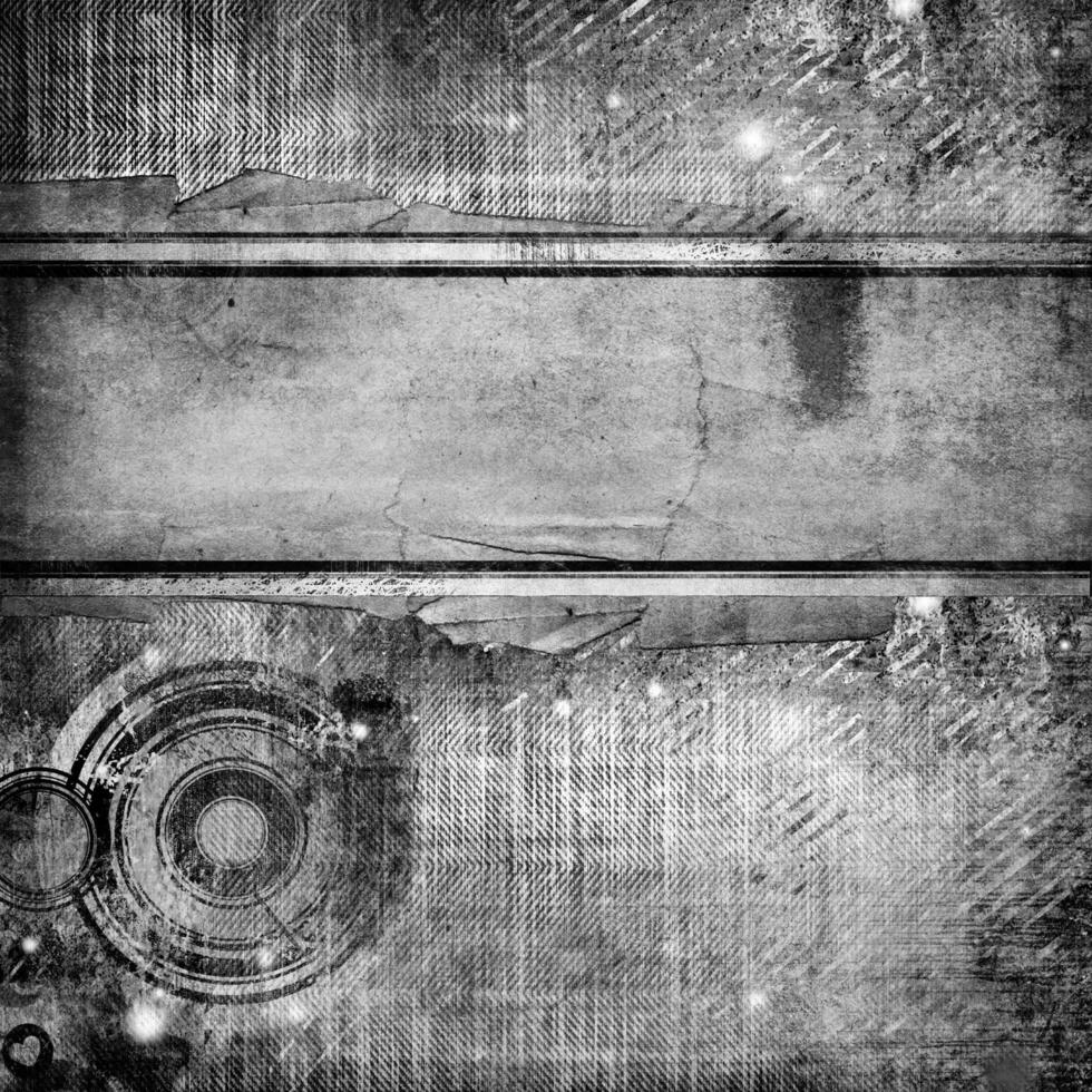 stylish vintage abstraction over denim texture photo