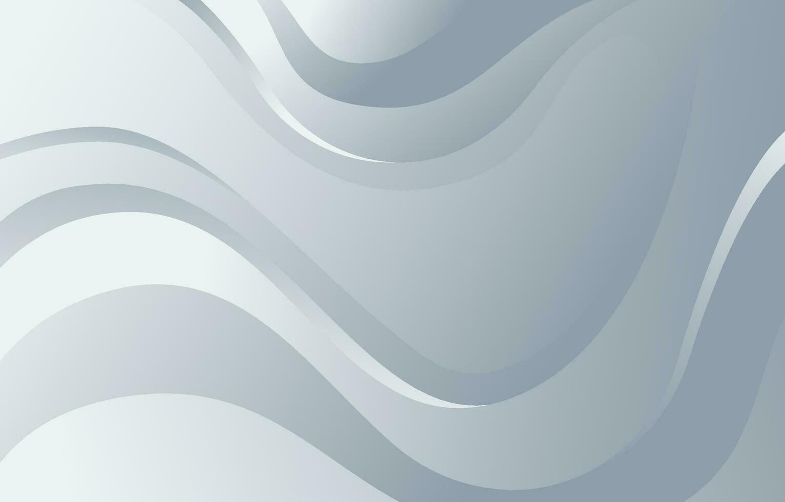 Gray and white wave abstract subtle background vector