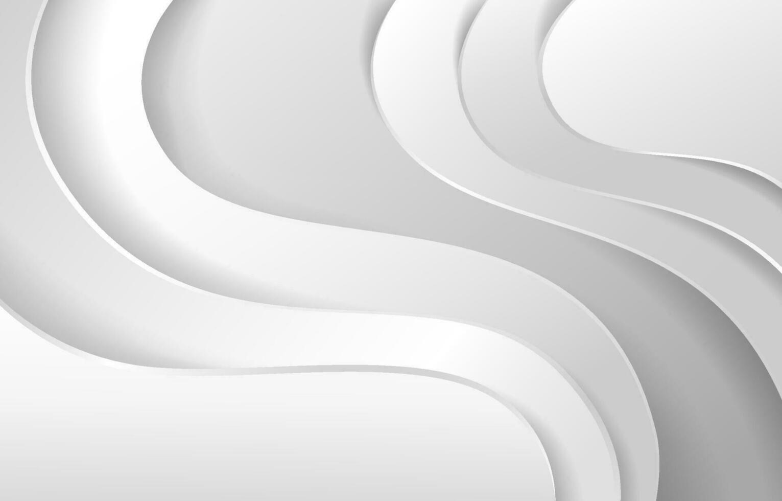 Abstract White Wave Background for Business Presentation vector