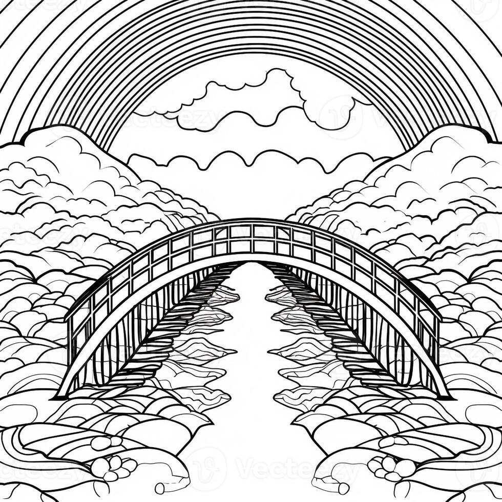 Rainbow Coloring Pages photo