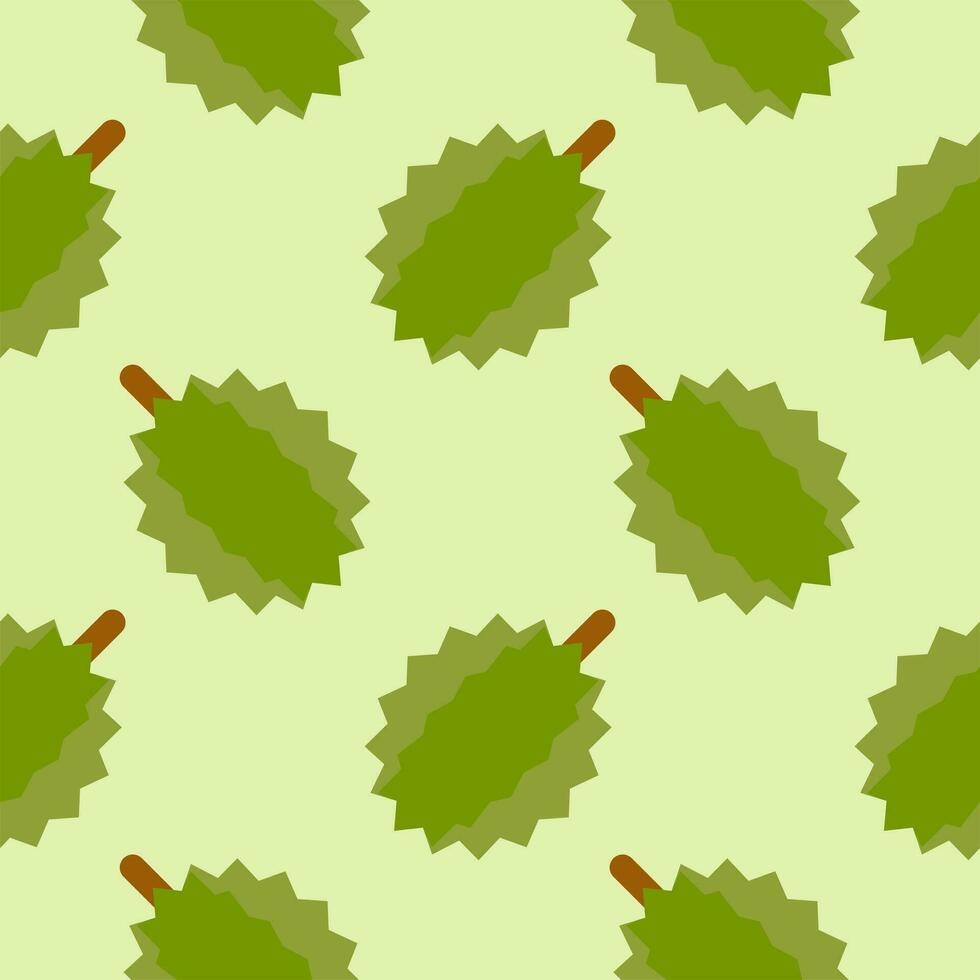 durian seamless pattern vector illustration. Round tropical fruit. Thorny fruit. Gift wrapping paper vector illustration.